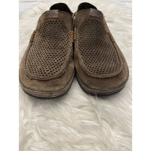 Olukai Moloa Kohana Casual Shoes Men’s Size 9‎ Leather Slip On Loafer Brown main image 11